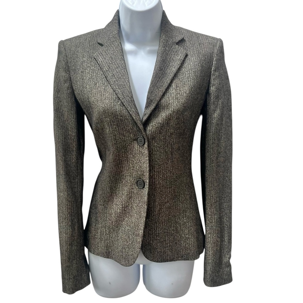 Theyskens' Theory short blazer size 0/34 made in USA wool blend fall winter